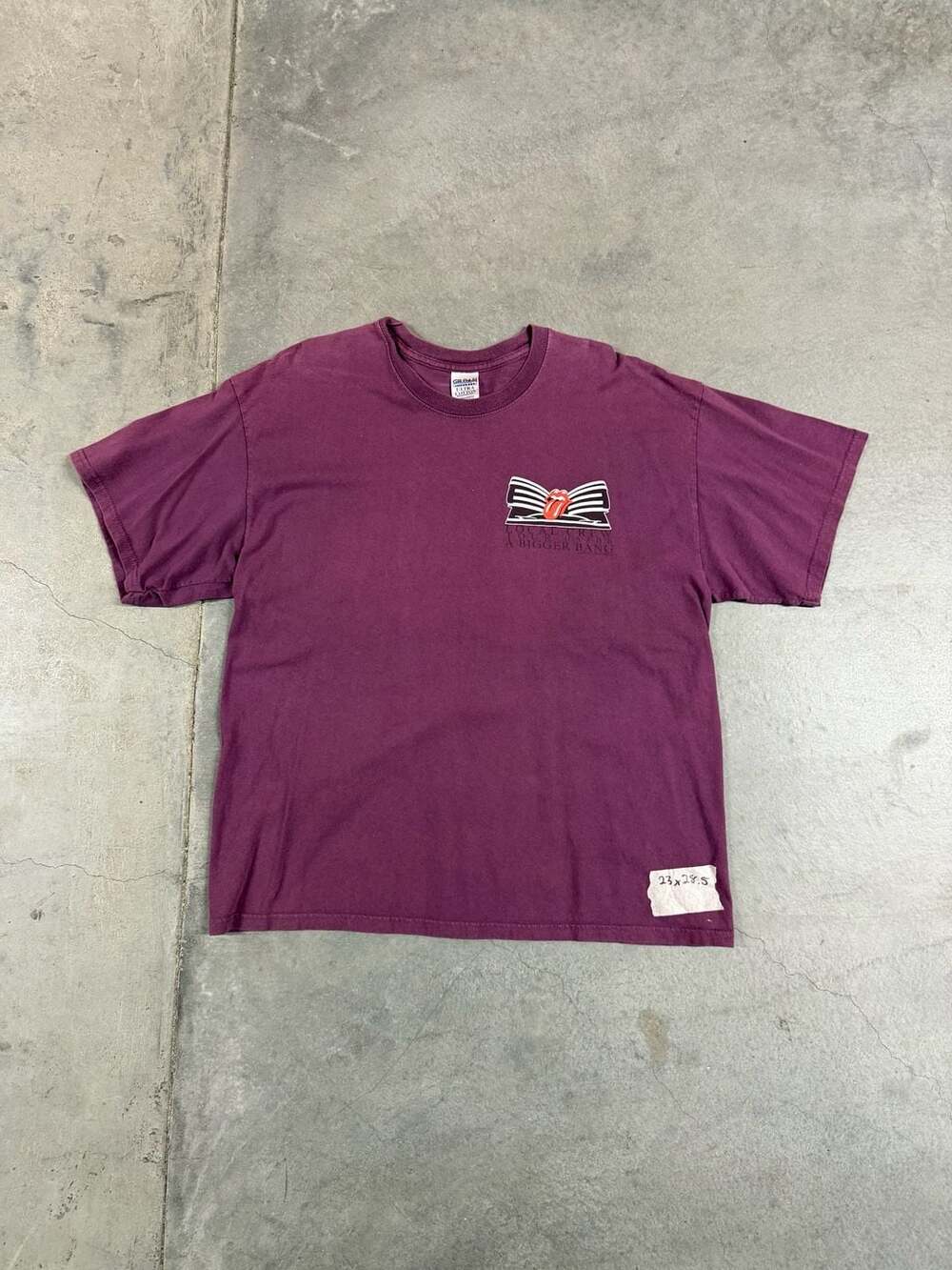 Vintage The Rolling Stones A Bigger Bang Local Crew Concert Tour T-Shirt XL